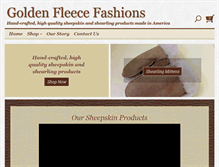 Tablet Screenshot of goldenfleecefashions.com